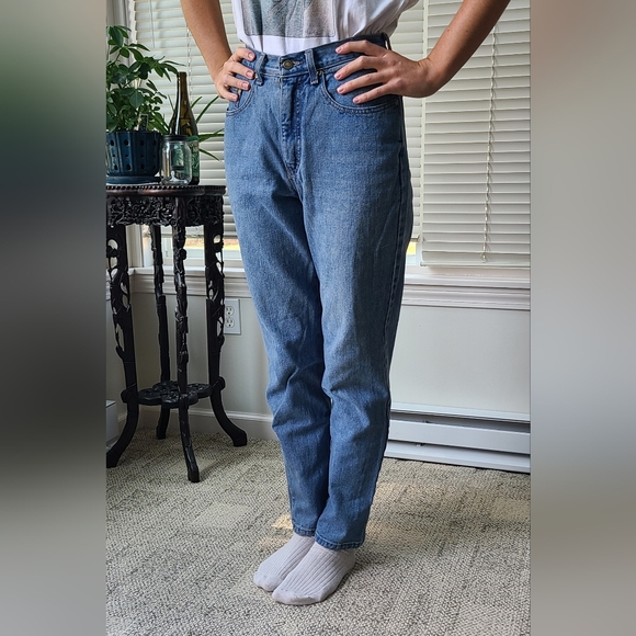 Vintage NY Line Mom Jeans Sz 8 Tapered Fit High Waist - Picture 10 of 16